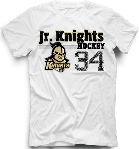 Jr. Knights Old Time T-shirt with Player Number