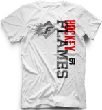 Gulf Coast Flames Faded Logo T-shirt with Player Number