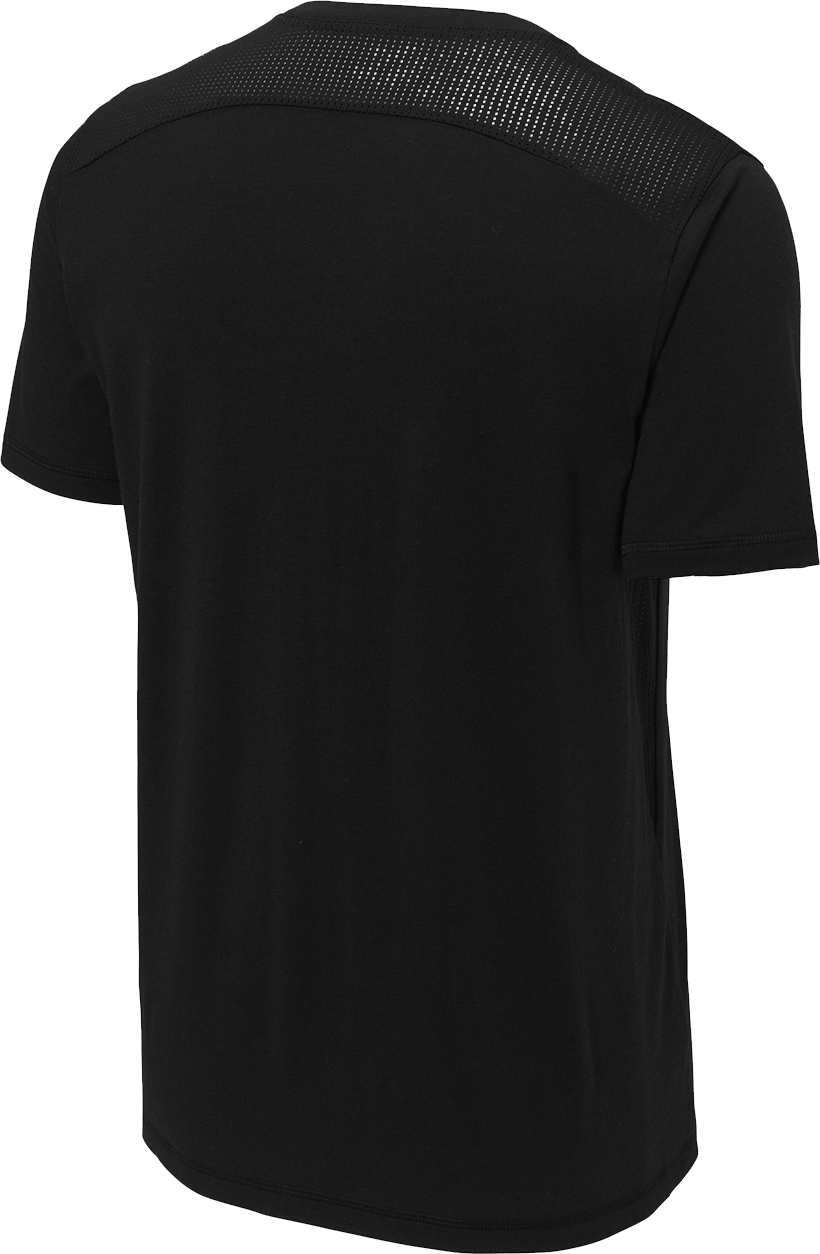 Lake Crew Tri-Blend Wicking Draft Tee with Mesh Panels