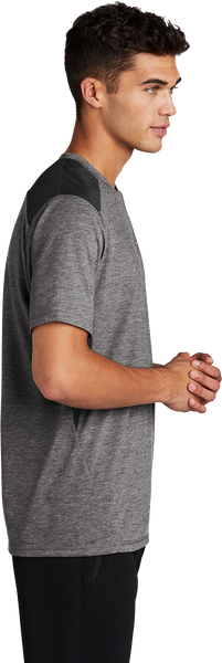 Lake Crew Tri-Blend Wicking Draft Tee with Mesh Panels
