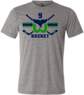 Newport Whalers Cross Check T-shirt with Player Number