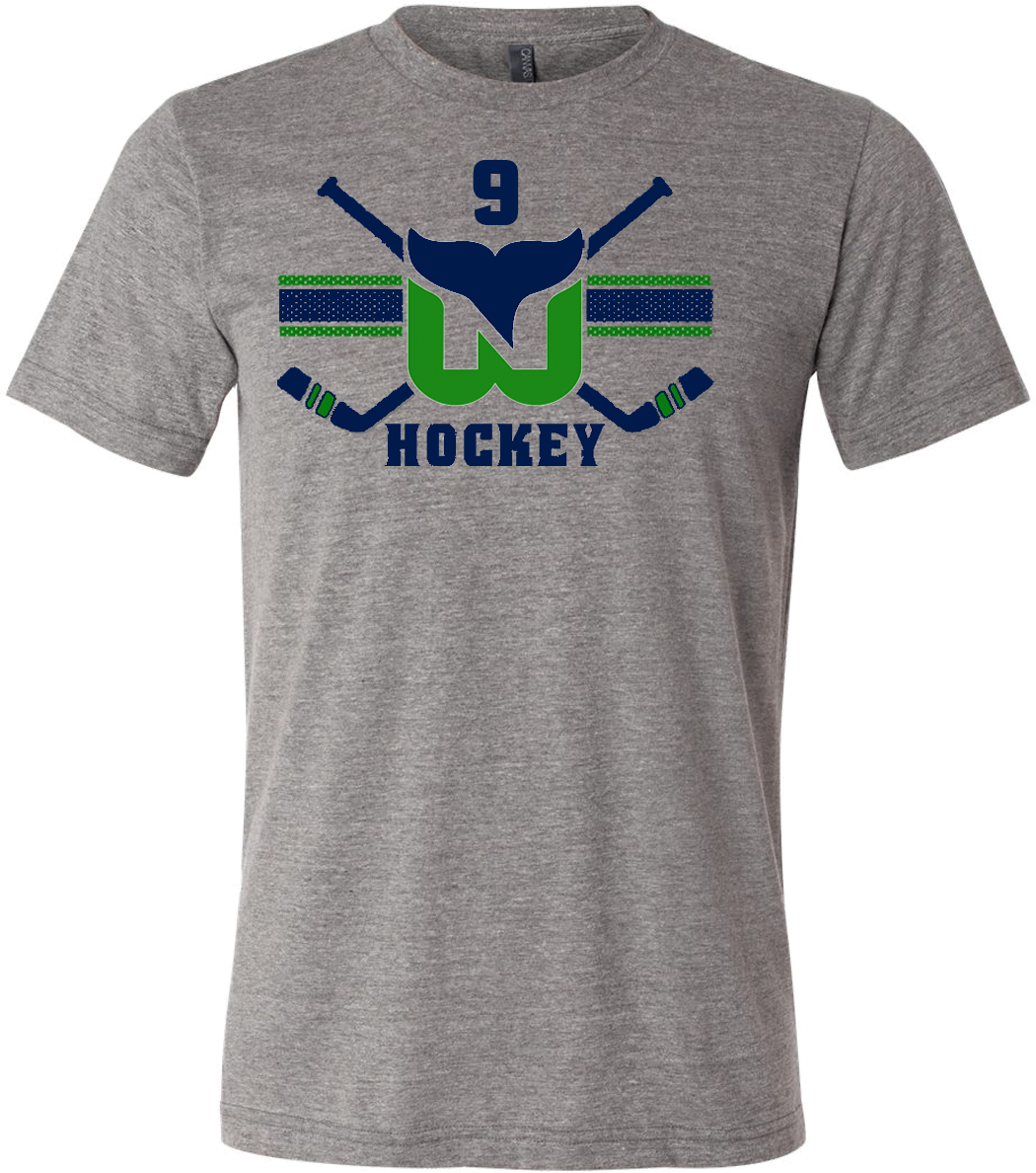 Newport Whalers Cross Check T-shirt with Player Number