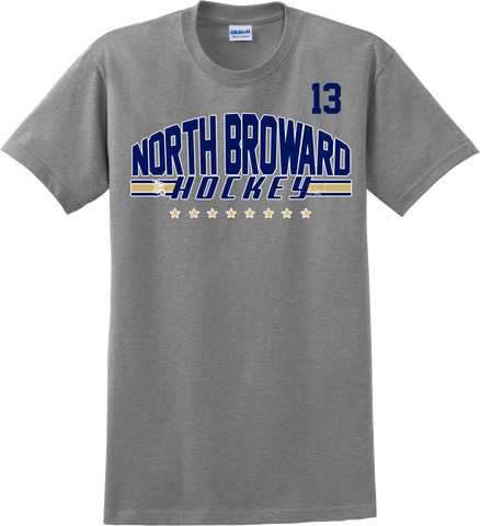 North Broward Hockey Arch T-shirt with Player Number