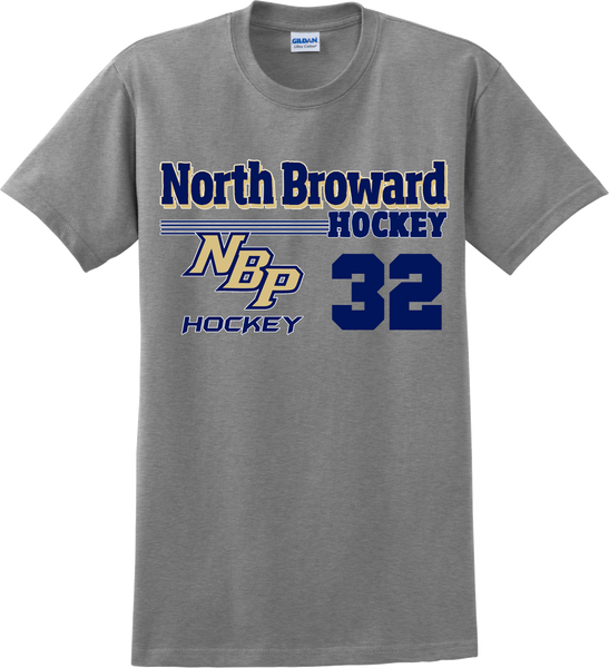 North Broward Hockey Old Time T-shirt with Player Number