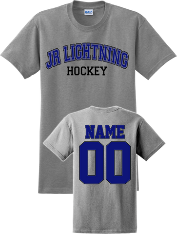 Jr. Lightning Hockey Name & Number Tee