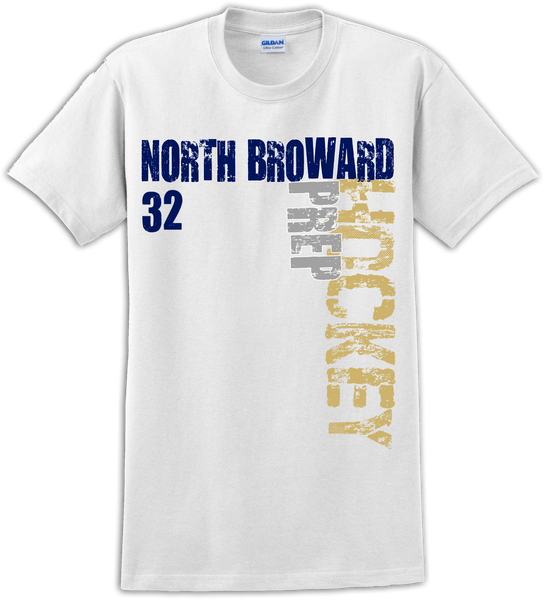 North Broward Hockey T-shirt with Player Number