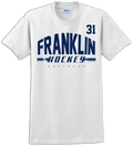 Franklin Flyers Hockey T-shirt with Player Number