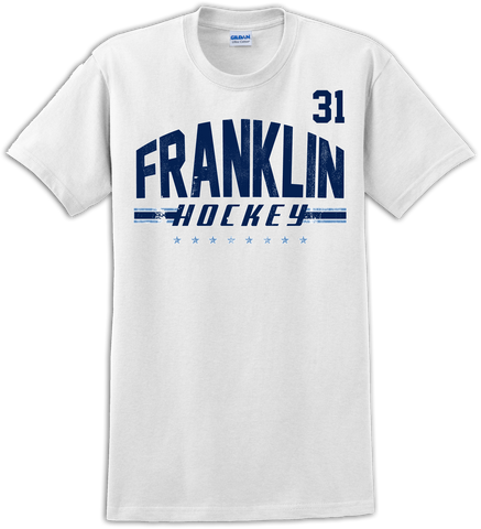 Franklin Flyers Hockey T-shirt with Player Number