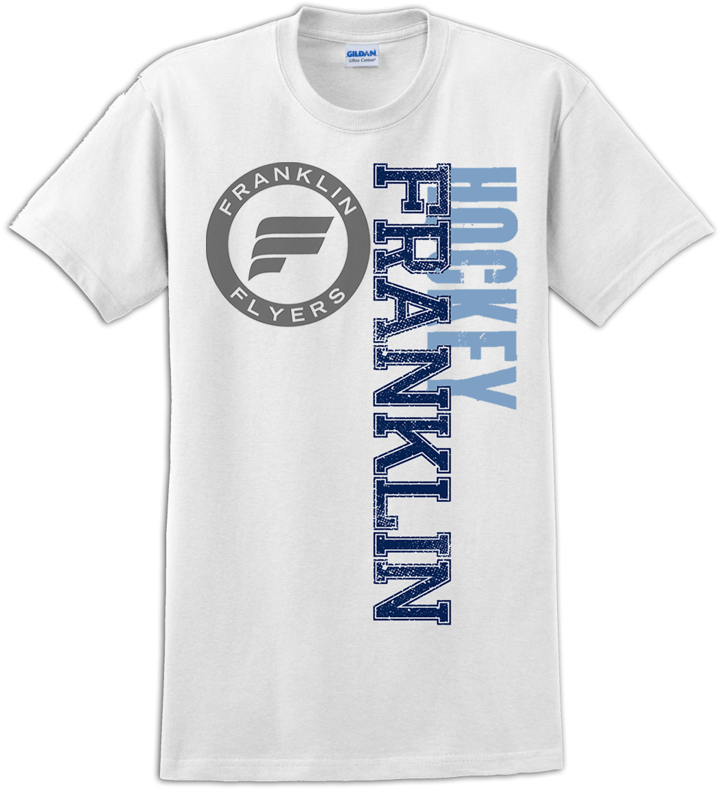 Franklin Flyers Faded Logo T-Shirt with Player Number