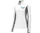 Space Coast Crew Ladies Stretch Contrast 1/2-Zip Pullover