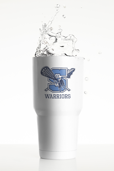 Warriors Lacrosse 30 oz Tumbler with Straw
