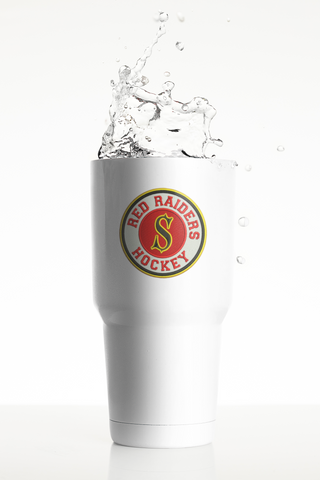 Red Raiders Hockey 30 oz Tumbler with Straw