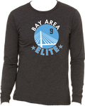 Bay Area Elite Long Sleeve Triblend Logo Tee w/ Player Number