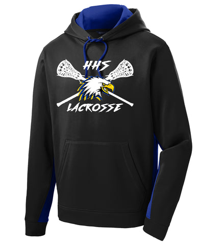 HHS Lacrosse Sport-Wick Fleece Colorblock Hoodie