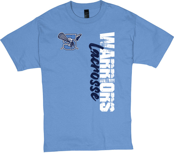 Warriors Lacrosse Distressed T-shirt