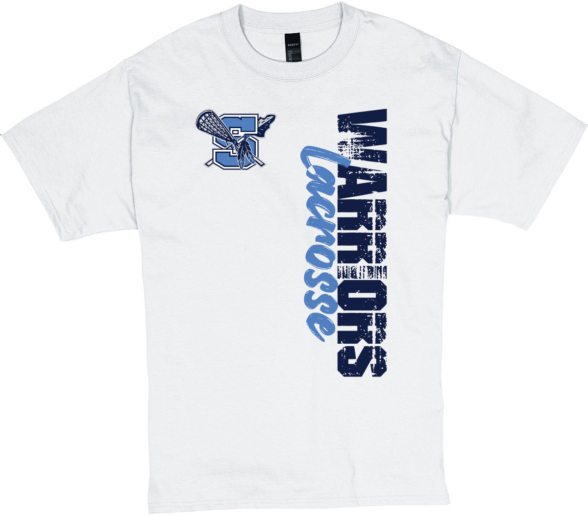 Warriors Lacrosse Distressed T-shirt