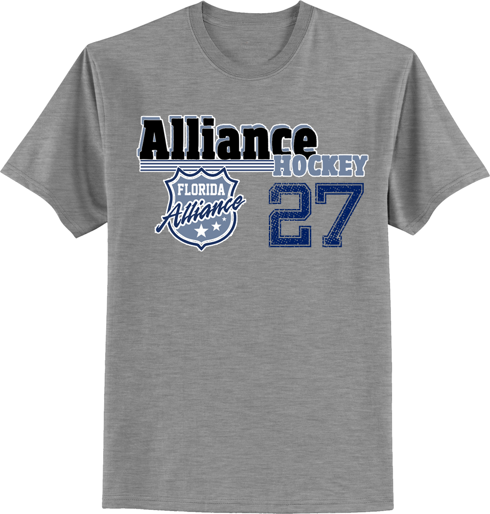Florida Alliance Old Time T-shirt with Player Number