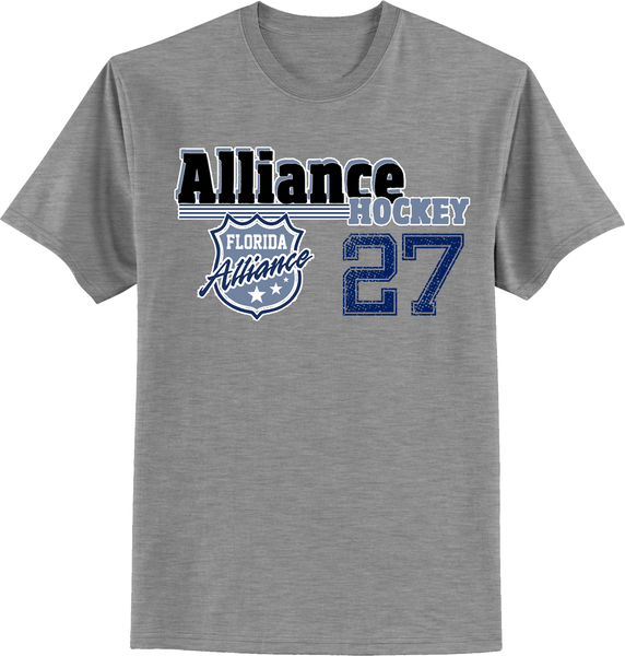 Florida Alliance Old Time T-shirt with Player Number