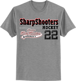 Sharp Shooters Old Time T-shirt with Player Number