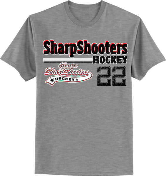 Sharp Shooters Old Time T-shirt with Player Number