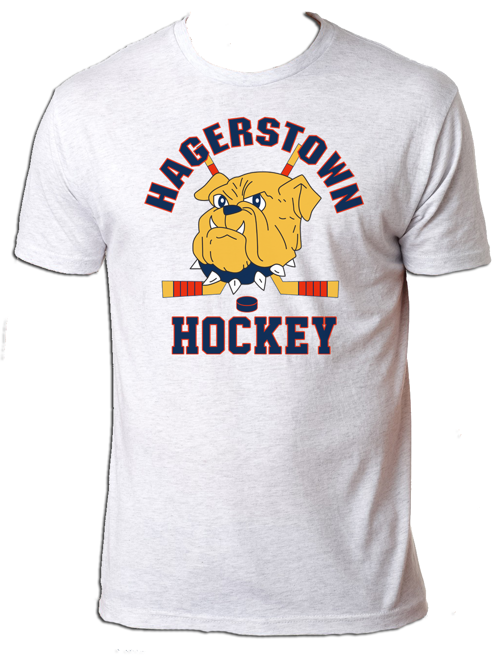 Hagerstown Bulldogs Hockey Logo Triblend T-Shirt