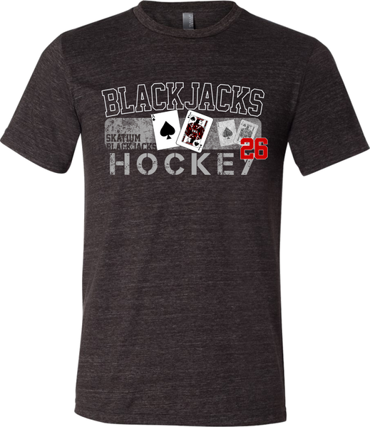 Blackjacks Hockey Triblend T-shirt