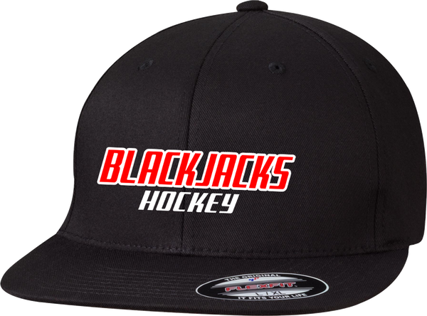 Blackjacks Hockey FlexFit Flat Brim Cap
