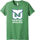 Newport Whalers Hockey Triblend Logo T-Shirt