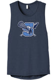 Warriors Lacrosse Ladies Bella Flowy Scoop Muscle Tank