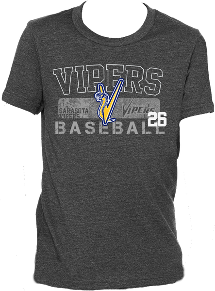 Vipers Baseball Tri-Blend T-Shirt