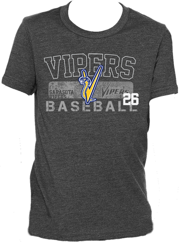 Sarasota Vipers Tri-Blend Bullpen T-Shirt