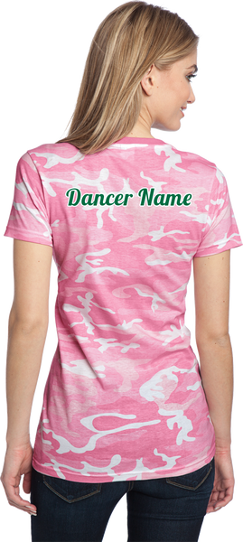 Dancin' Gators Pink Camo Crew Tee