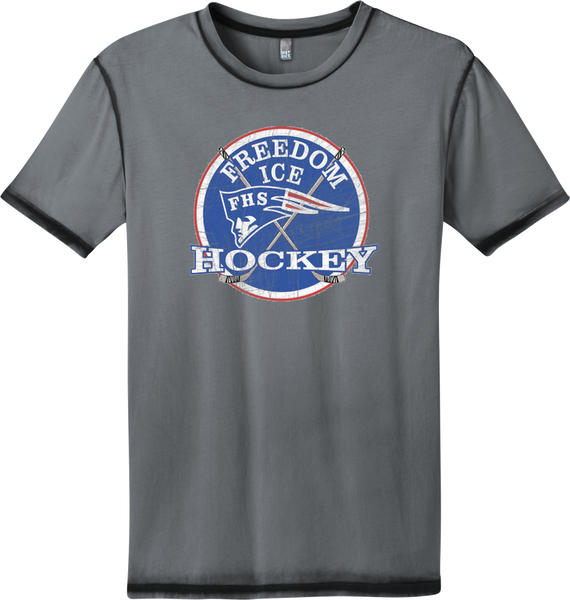 Freedom Hockey Distressed Faded T-shirt