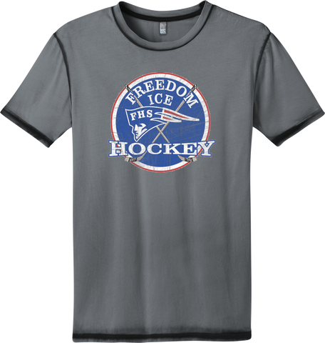 Freedom Hockey Distressed Faded T-shirt