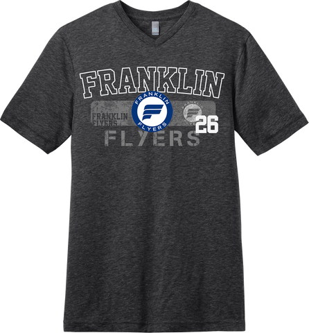 Franklin Flyers Tri Blend T-Shirt with Player Number