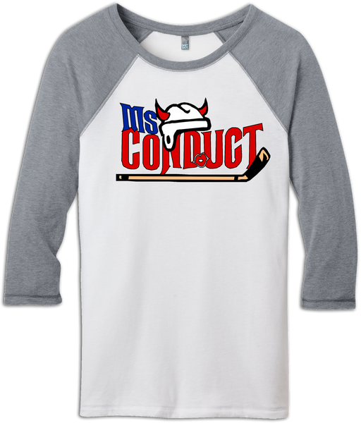 Ms. Conduct 3/4-Sleeve Raglan Tee
