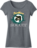 Palm Beach Panthers Soccer Printed Girly Crew Tee w/ Player Number
