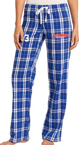 Vipers Ladies Flannel Plaid Pant