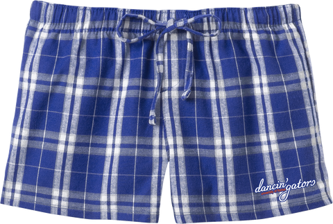 Dancin' Gators Juniors Flannel Plaid Shorts