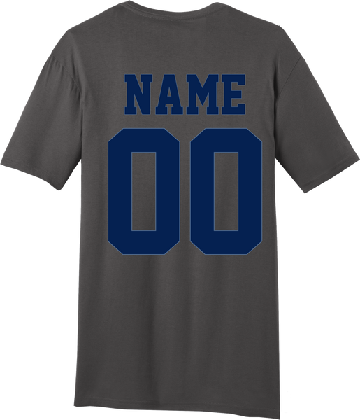 Livonia Stevenson Hockey Charcoal Gray T-shirt with Player Number