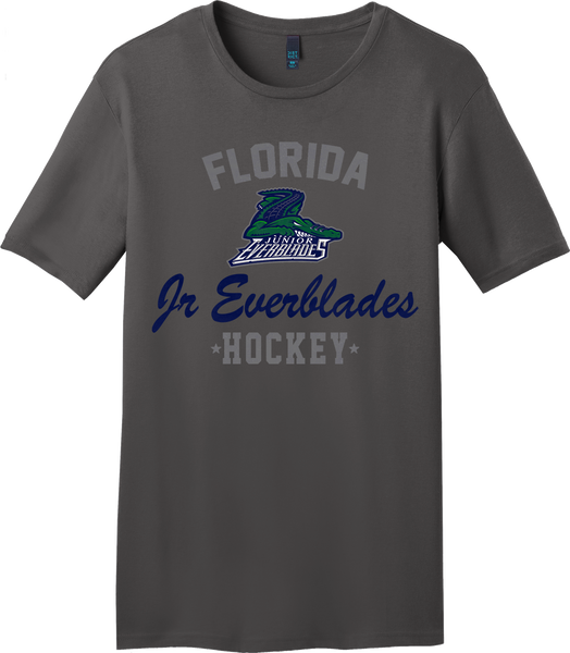 Jr. Everblades Charcoal Gray T-shirt with Player Number