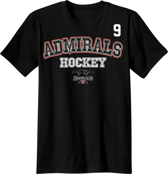 Admirals Hockey Accelerator T-shirt with Player Number