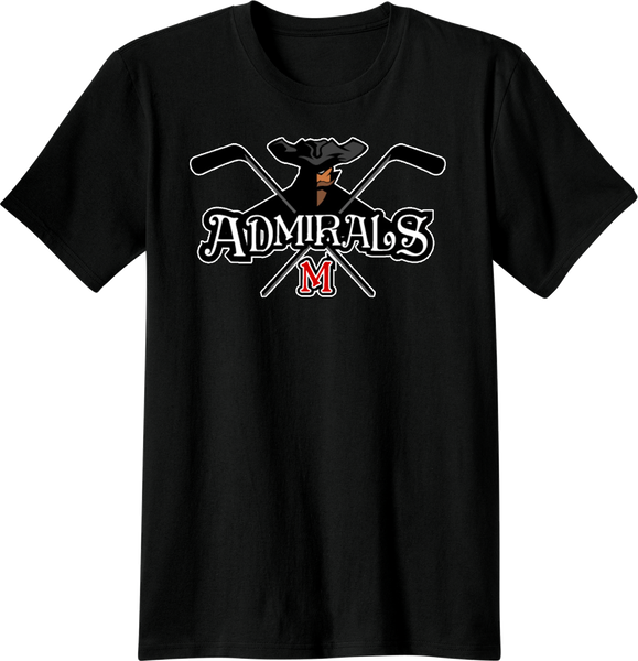 Admirals Hockey Logo T-shirt with Player Number