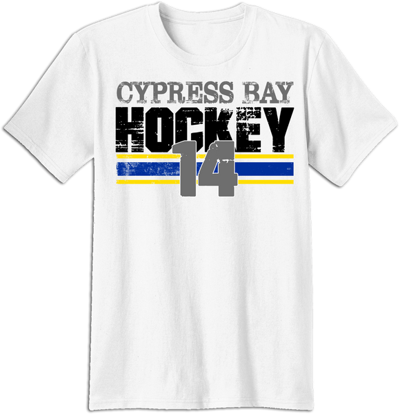 Cypress Bay Boarded T-shirt with Player Number