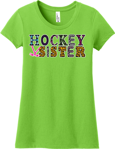 Hockey Sister Modern Pattern Tee - MORE COLORS