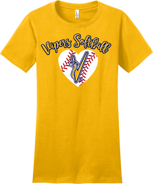 Sarasota Vipers Softball Heart T-Shirt