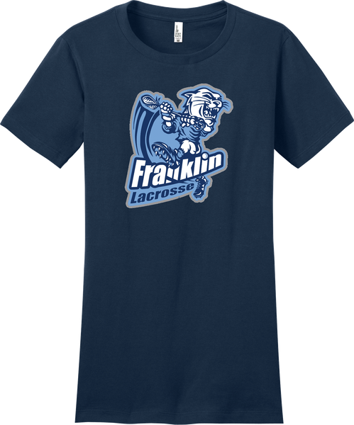 Franklin Lacrosse Navy Logo Tee