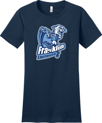 Franklin Lacrosse Navy Logo Tee