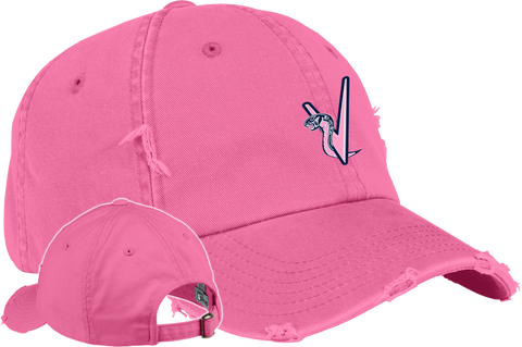 Sarasota Vipers Pink Distressed Cap