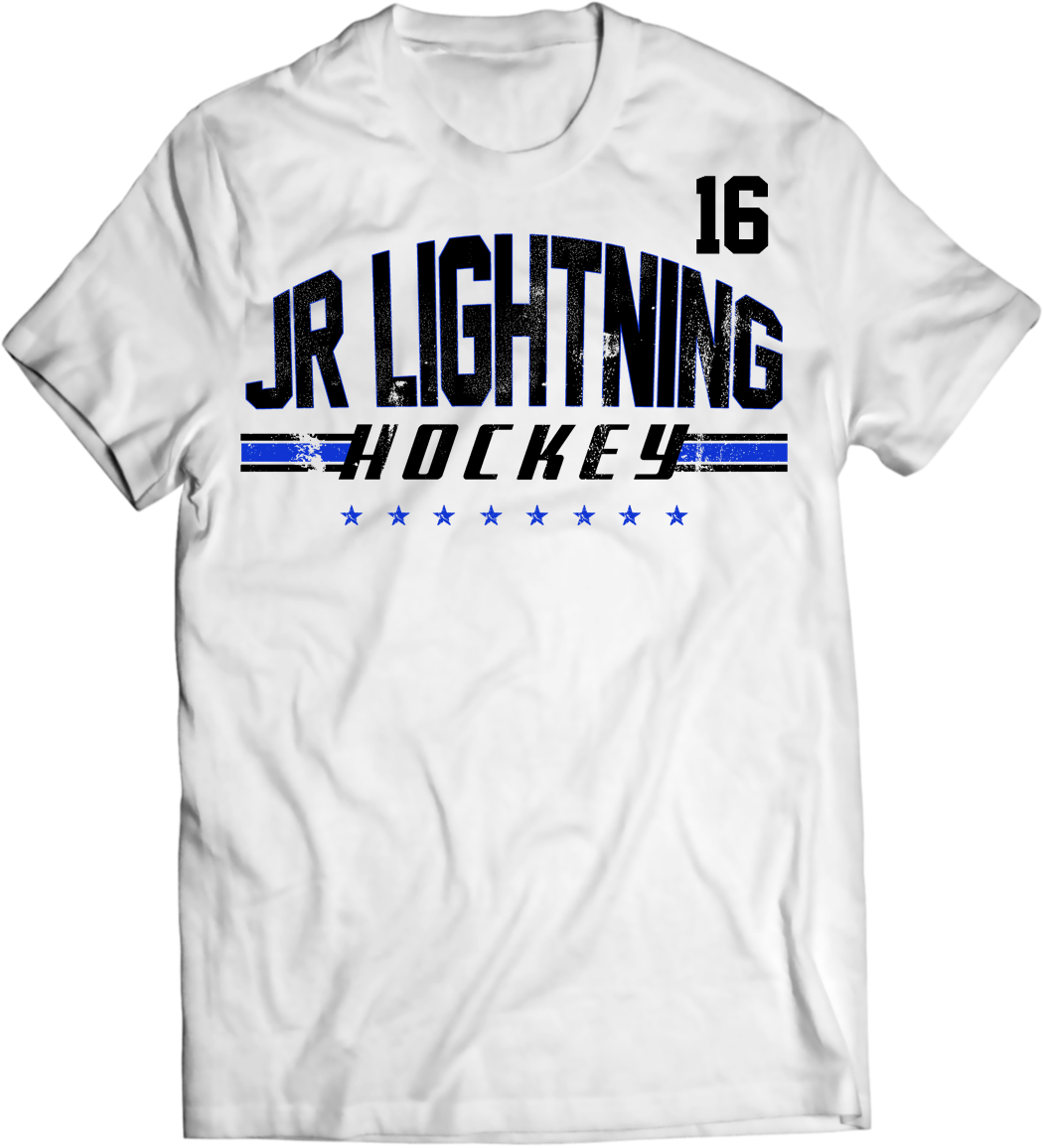 Custom Team Distressed Arch T-shirt with Player Number